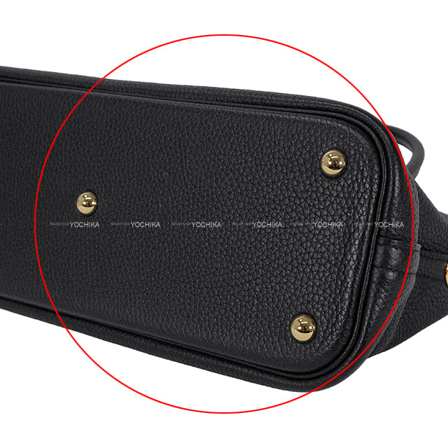 HERMES Shoulder bag Bolide31 Noir (Black) Taurillon Clemence Gold HW Stamp C[EXCELLENT][Authentic]