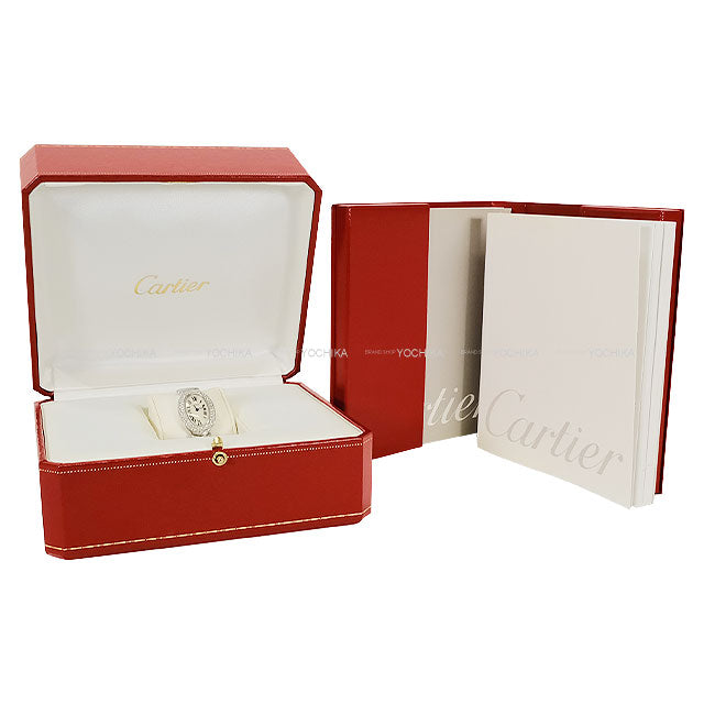 [Pre-loved] CARTIER Watches Baignoire SM bezel diamond Silver K18WG/Diamond Silver HW W8509751[USED A][Authentic]