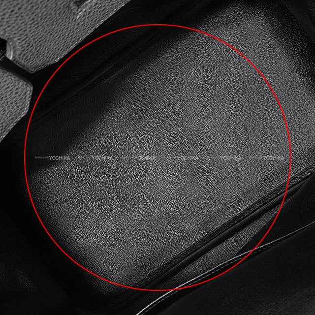 [Pre-loved] HERMES Handbag Birkin35 Noir (Black) Veau Togo Silver HW Stamp □K[USED SA][Authentic]