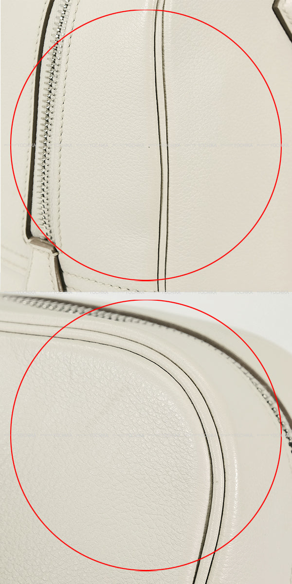 [Pre-loved] HERMES Handbag Plume 28 Beton Evercolor Silver HW Stamp A[LIKE NEW][Authentic]