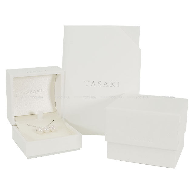 TASAKI necklace Balance Neo Diamond Pave Pendant White Gold K18WG/Diamond/Akoya Pearl P-17027[EXCELLENT][Authentic]