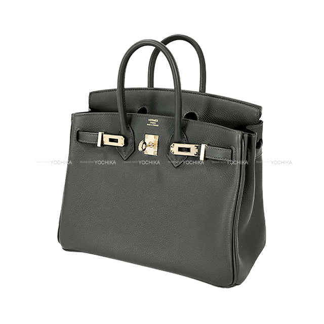 HERMES Handbag Birkin25 Vert Mangrove Veau Togo Champagne Gold HW Stamp K[BRAND NEW][Authentic]