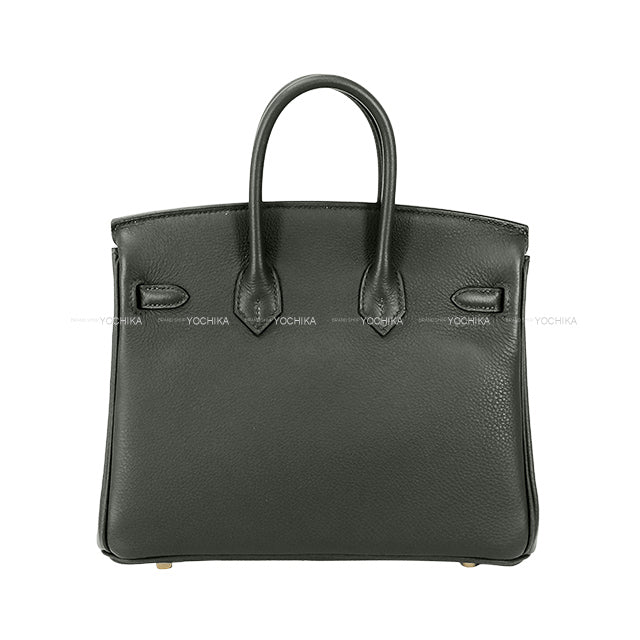 HERMES Handbag Birkin25 Vert Mangrove Veau Togo Champagne Gold HW Stamp K[BRAND NEW][Authentic]