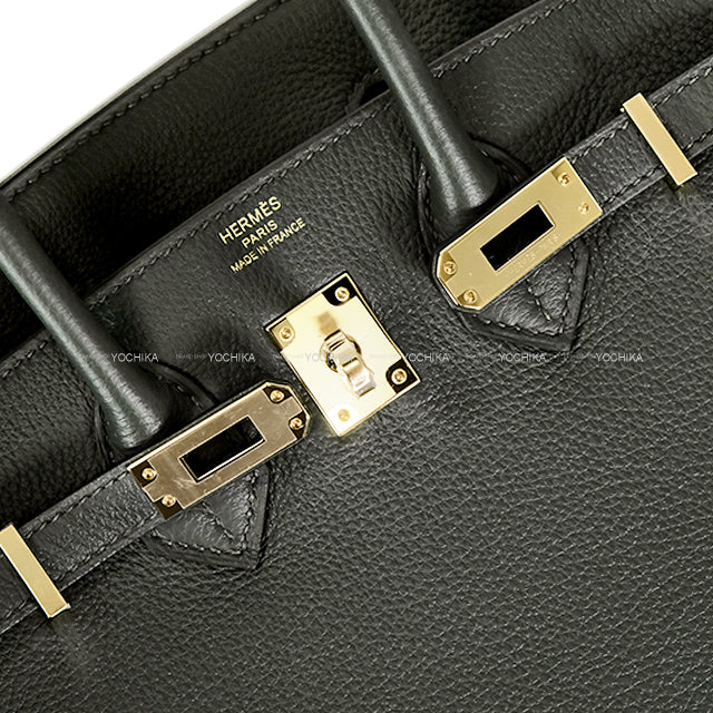 HERMES Handbag Birkin25 Vert Mangrove Veau Togo Champagne Gold HW Stamp K[BRAND NEW][Authentic]