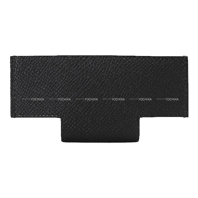 HERMES card holder H Pocket Noir (Black) Veau Epsom Stamp K[BRAND NEW][Authentic]