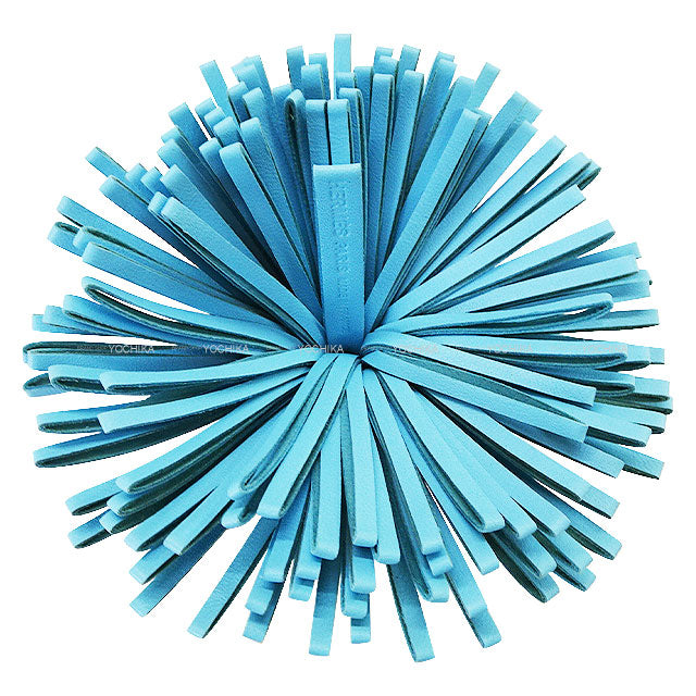 [Pre-loved] HERMES key ring Carmen Celeste Agneau Milo Silver HW[LIKE NEW][Authentic]