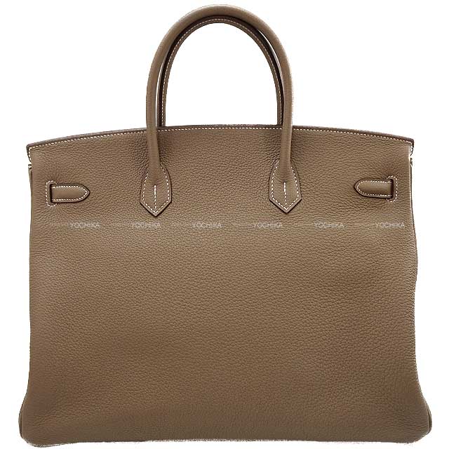 HERMES Handbag Birkin40 Etoupe Veau Togo Silver HW Stamp B[EXCELLENT][Authentic]