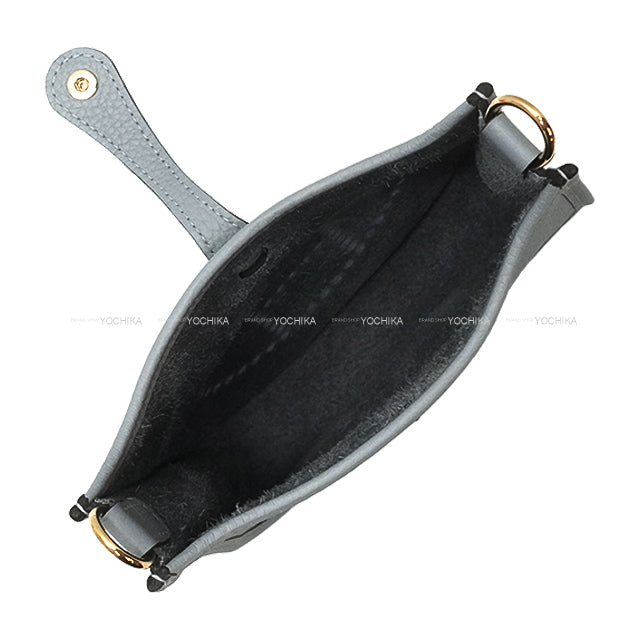 HERMES Shoulder bag Evelyne 16 TPM Gris Pantin Taurillon Clemence Champagne Gold HW Stamp K[BRAND NEW][Authentic]