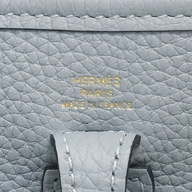 HERMES Shoulder bag Evelyne 16 TPM Gris Pantin Taurillon Clemence Champagne Gold HW Stamp K[BRAND NEW][Authentic]