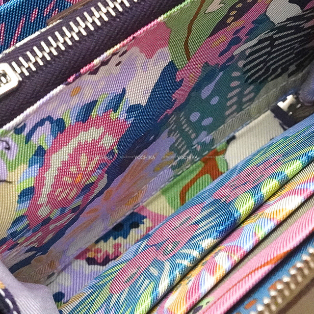 HERMES Bi-fold wallet Azap Silk'in Compact EN LIBERTE! Etoupe Veau Epsom Silver HW Stamp W[EXCELLENT][Authentic]