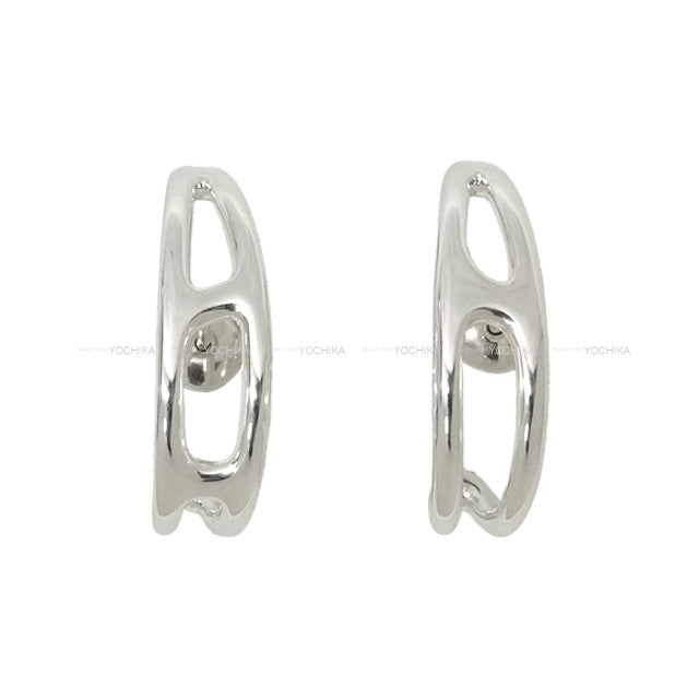 HERMES pierced earring Chaine D'ancre Punk Silver Silver925 (SV925 Ag925)[EXCELLENT][Authentic]