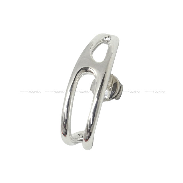 HERMES pierced earring Chaine D'ancre Punk Silver Silver925 (SV925 Ag925)[EXCELLENT][Authentic]