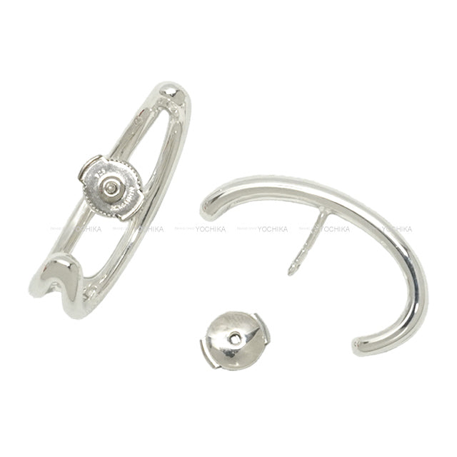 HERMES pierced earring Chaine D'ancre Punk Silver Silver925 (SV925 Ag925)[EXCELLENT][Authentic]