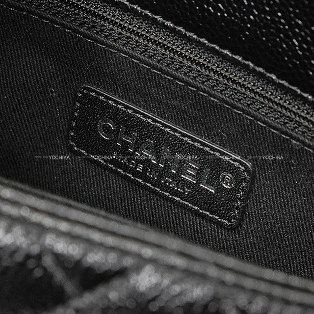 [Pre-loved] CHANEL Handbag Top Handle XS Flap bag Coco Handle 24 Noir (Black) Shiny Graind Calf Black HW A92990[LIKE NEW][Authentic]