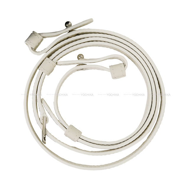 [Pre-loved] Delvaux Shoulder bag Brillon Mini handle Ribbon Upside Down Ivory/Silkpink Boxcalf/Lumskin/Calfskin Silver HW[LIKE NEW][Authentic]