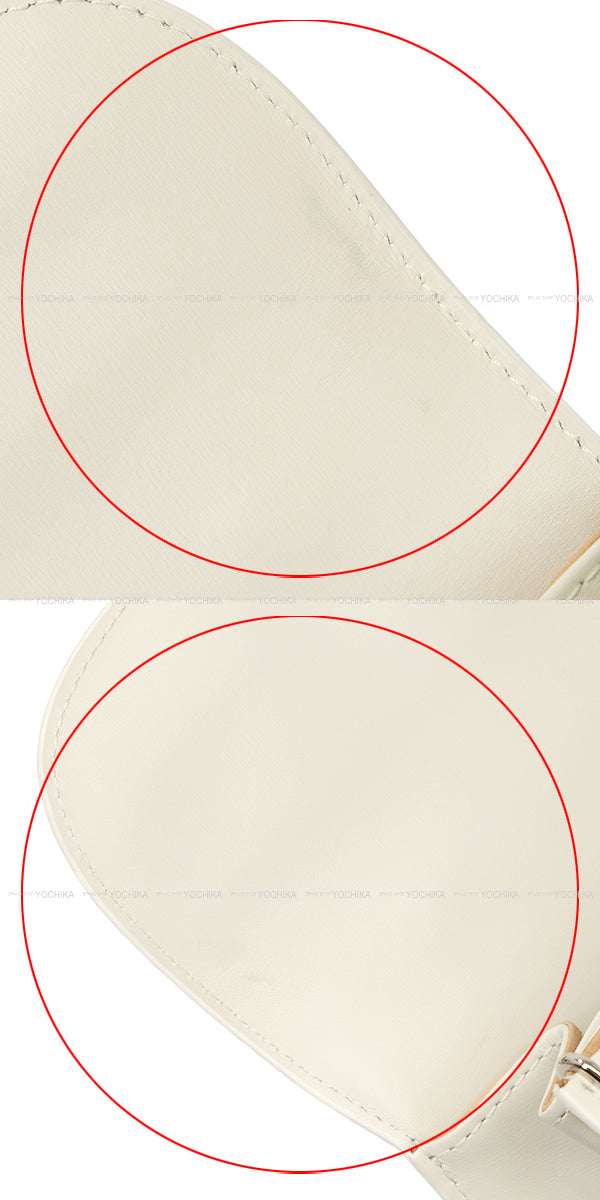 [Pre-loved] Delvaux Shoulder bag Brillon Mini handle Ribbon Upside Down Ivory/Silkpink Boxcalf/Lumskin/Calfskin Silver HW[LIKE NEW][Authentic]