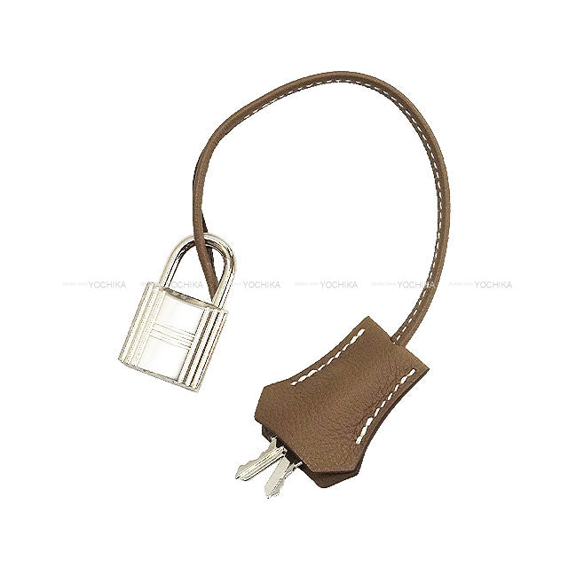 [Pre-loved] HERMES Shoulder bag Kelly Messenger 24 PM Etoupe Evercolor Silver HW Stamp W[LIKE NEW][Authentic]