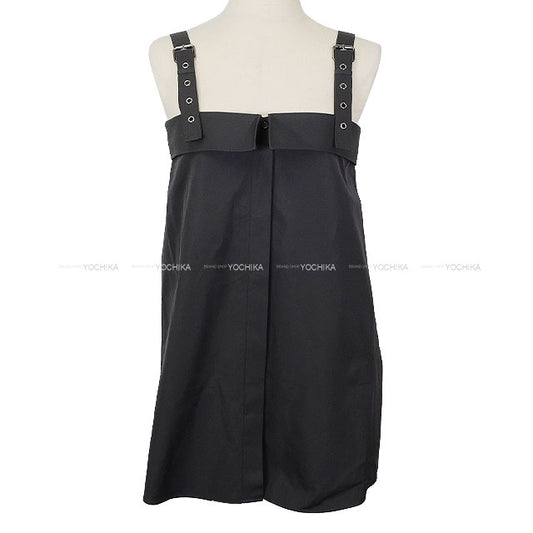 Dior Camisole Blouse logo embroidery Noir (Black) Cotton #36 Silver HW 521B87A3356[BRAND NEW][Authentic]