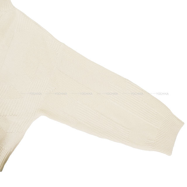 2025AW New HERMES Sweater H motif Long sleeves Blanc natural Wool/Nylon #34[BRAND NEW][Authentic]