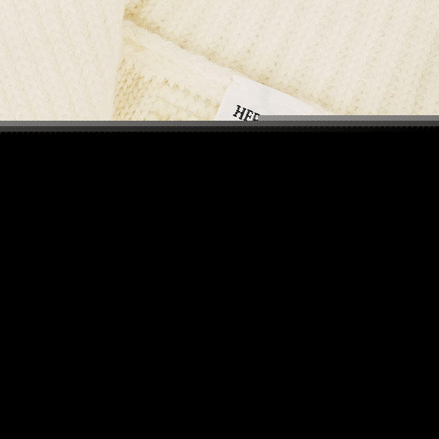 2025AW New HERMES Sweater H motif Long sleeves Blanc natural Wool/Nylon #34[BRAND NEW][Authentic]