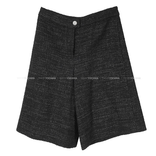 2025SS Pre CHANEL Pants Bermuda shorts Picot Kroeber COCObutton Tweed Noir (Black) Viscose/Cotton/Polyamide ♯34 P78981V71196NC065[BRAND NEW][Authentic]
