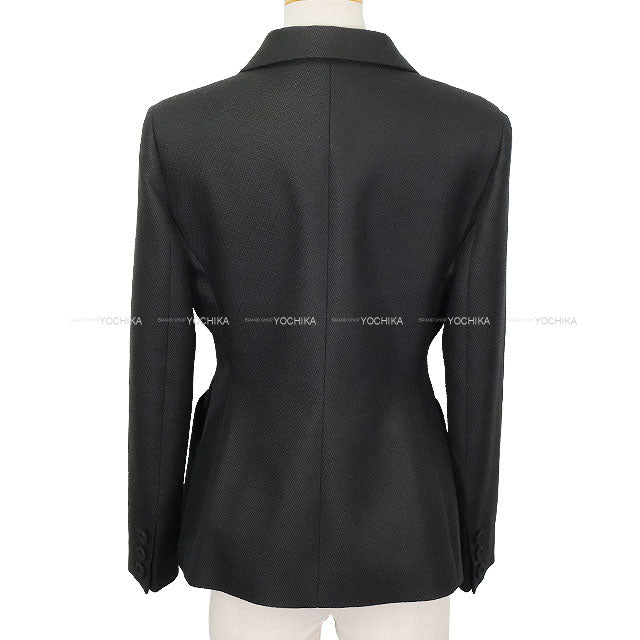 Dior Tailored jacket Bar Jacket Noir (Black) Virgin wool/Silk ♯36 0092844 521V1A1758[BRAND NEW][Authentic]