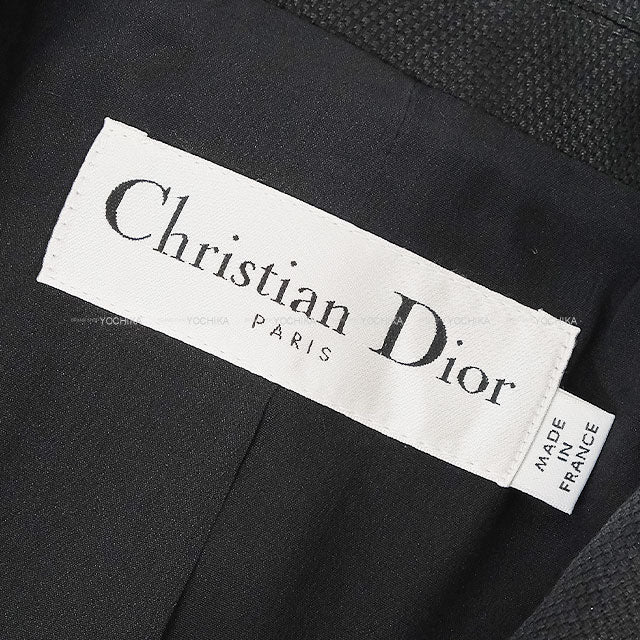 Dior Tailored jacket Bar Jacket Noir (Black) Virgin wool/Silk ♯36 0092844 521V1A1758[BRAND NEW][Authentic]