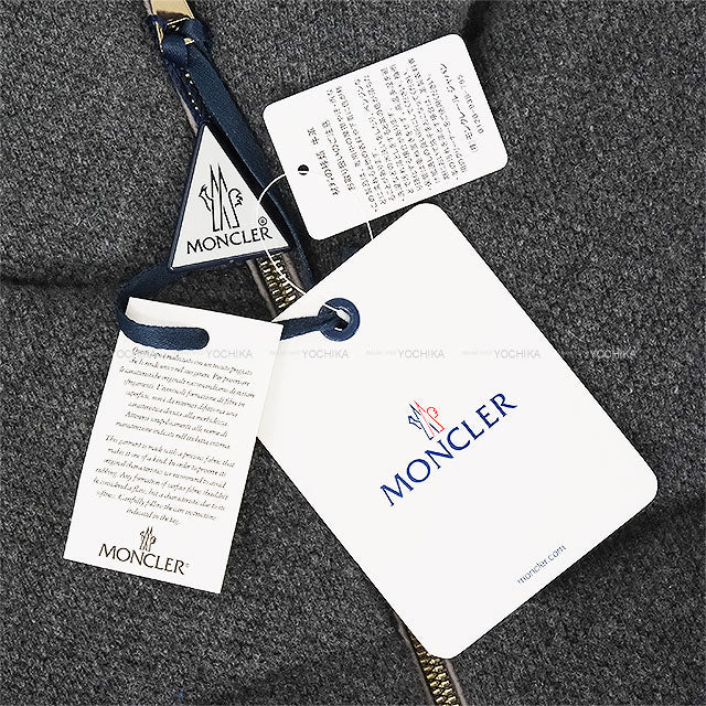 2024SS MONCLER Down jacket Short Grey Cashmere/Wool ♯00 Champagne Gold HW J20931A00112 89APS[EXCELLENT][Authentic]