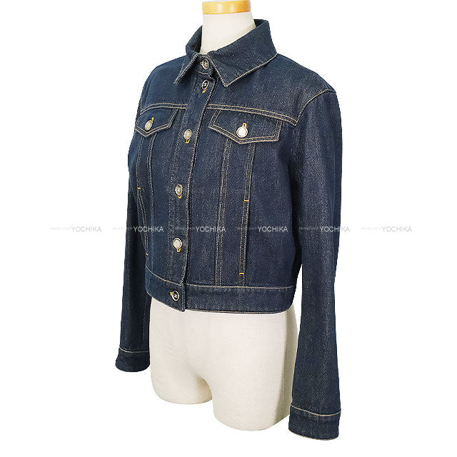 2025 Cruise NEW CHANEL Denim jacket COCO Mark Button Indigo Cotton
