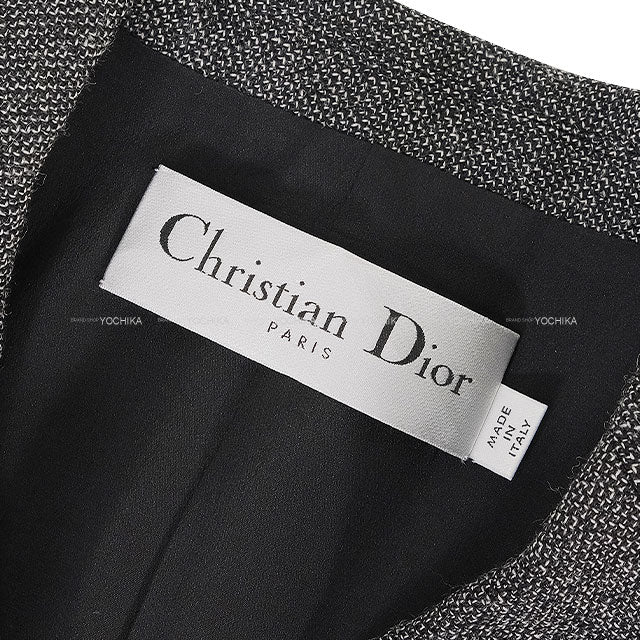 2025 SS NEW Dior Tailored jacket Blazer Dior Graphique Grey Wool #32[BRAND NEW][Authentic]