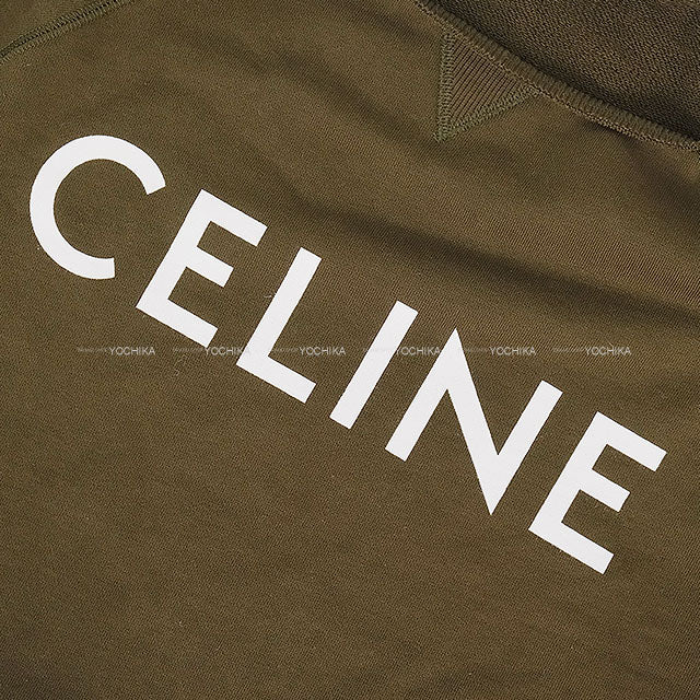 CELINE Sweat Logo Print Orive Cotton #S 2Y423670Q[EXCELLENT][Authentic]