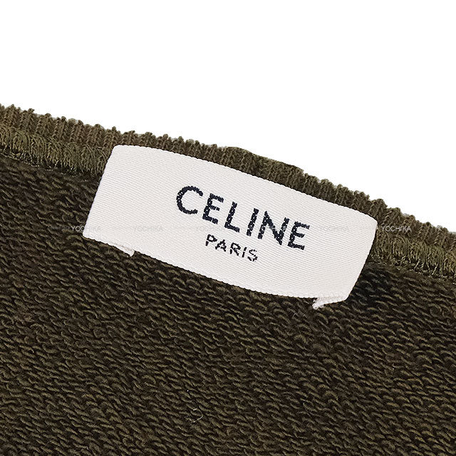 CELINE Sweat Logo Print Orive Cotton #S 2Y423670Q[EXCELLENT][Authentic]