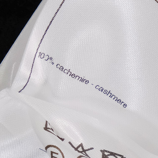 2024 Cruise CHANEL Cardigan Border COCO Button Bicolor Noir (Black)/Blanc (White) Cashmere #36 Silver HW P76462[EXCELLENT][Authentic]