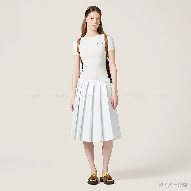 Miu Miu Short sleeve t shirt Petit Bateau Stretch Jersey Slim Blanc (White) Cotton/Polyurethane #M MJN563[BRAND NEW][Authentic]