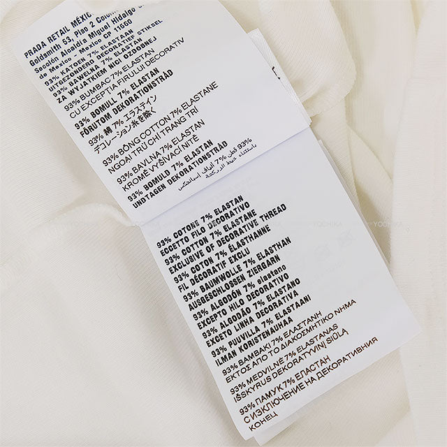 Miu Miu Short sleeve t shirt Petit Bateau Stretch Jersey Slim Blanc (White) Cotton/Polyurethane #M MJN563[BRAND NEW][Authentic]