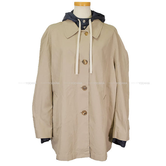 Miu Miu Blouson Panama cotton technical pongee Grey/Navy Cotton/Polyester ＃36[EXCELLENT][Authentic]