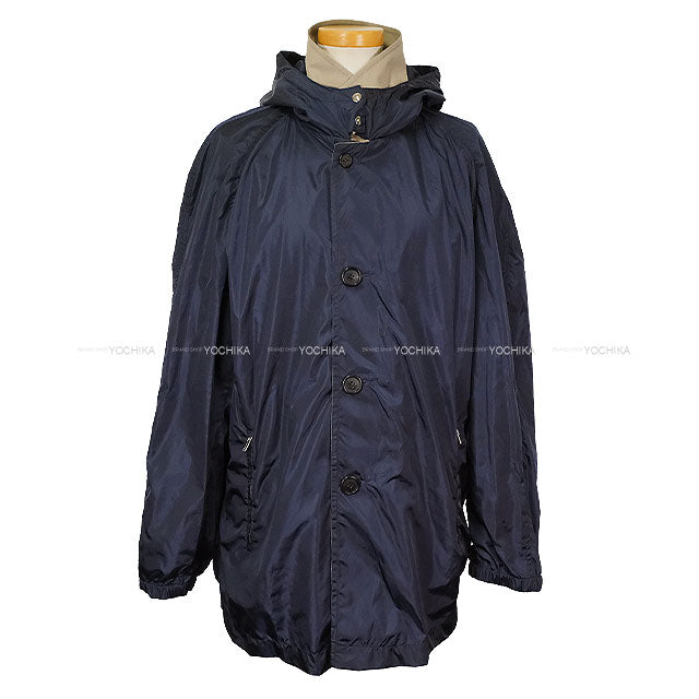 Miu Miu Blouson Panama cotton technical pongee Grey/Navy Cotton/Polyester ＃36[EXCELLENT][Authentic]