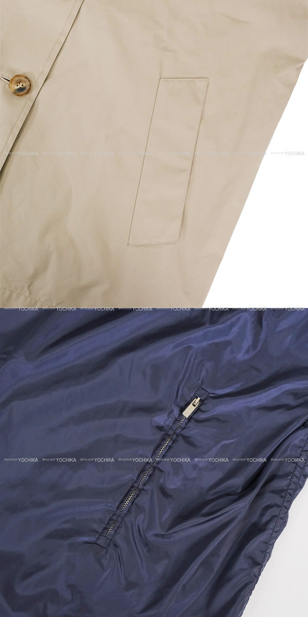 Miu Miu Blouson Panama cotton technical pongee Grey/Navy Cotton/Polyester ＃36[EXCELLENT][Authentic]