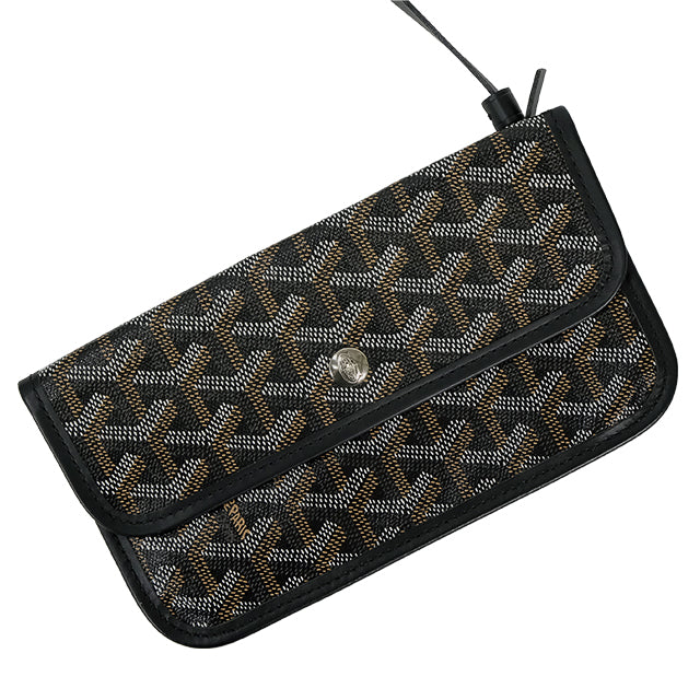 [Pre-loved] GOYARD tote bag SAINT LOUI PM Noir (Black) PVC coated canvas Silver HW[USED SA][Authentic]