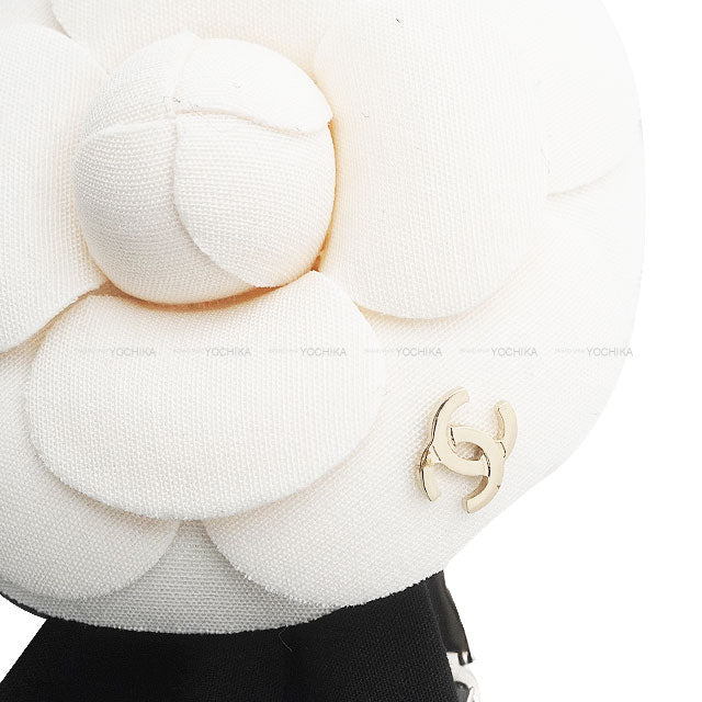 2025 Cruise line CHANEL barretter Bow Barrette Camellia Pearl Ribbon Noir (Black) Cotton/Costume pearl AAA722[BRAND NEW][Authentic]