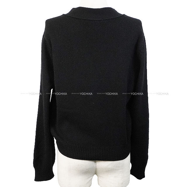 2024SS LOUIS VUITTON Cardigan Jewel Button Monogram Tab Noir (Black) Cashmere/Wool #L 1AFOV8[EXCELLENT][Authentic]