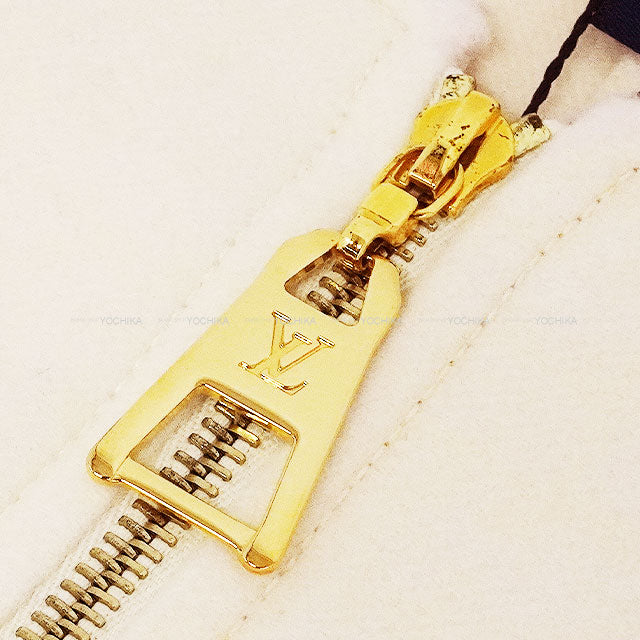 2020SS LOUIS VUITTON One‐piece dress Front Zip Giant Monogram Pink Beige Wool #42 M12061[EXCELLENT][Authentic]