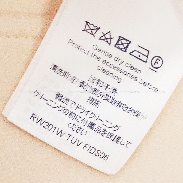 2020SS LOUIS VUITTON One‐piece dress Front Zip Giant Monogram Pink Beige Wool #42 M12061[EXCELLENT][Authentic]