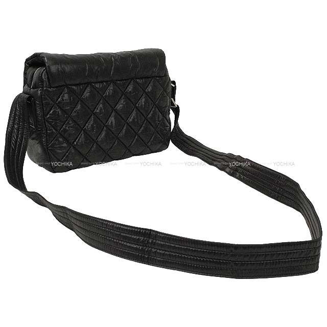 [Pre-loved] CHANEL Messenger bag Coco Cocoon Matrasse Small Noir (Black)/Bordeaux/Bordeaux Nylon/Cow Leather Silver HW A48616[LIKE NEW][Authentic]