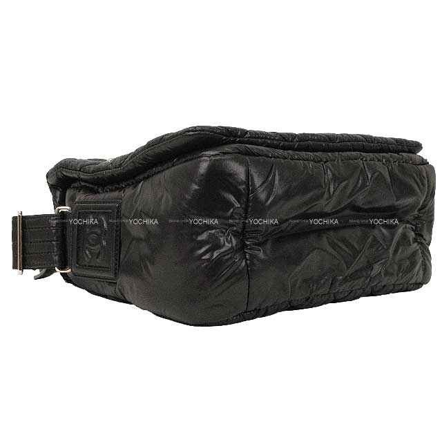 [Pre-loved] CHANEL Messenger bag Coco Cocoon Matrasse Small Noir (Black)/Bordeaux/Bordeaux Nylon/Cow Leather Silver HW A48616[LIKE NEW][Authentic]