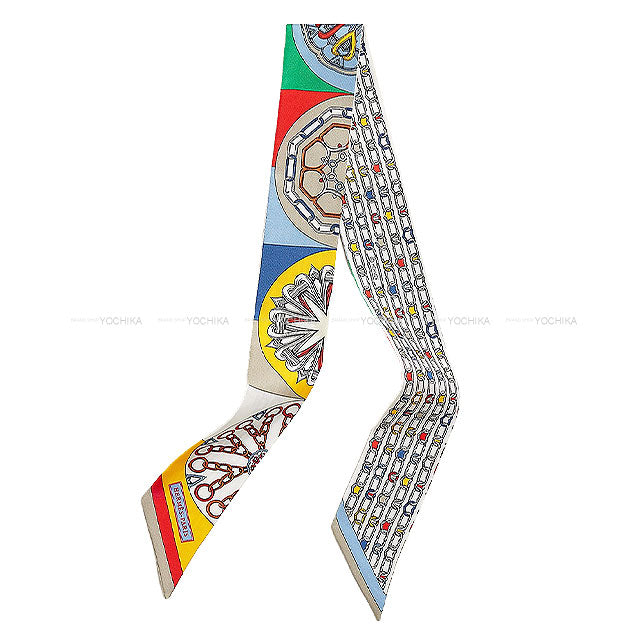 2025 SS HERMES scarf Twilly Kaleidoscope Effect Silk100% H063800S 09[BRAND NEW][Authentic]