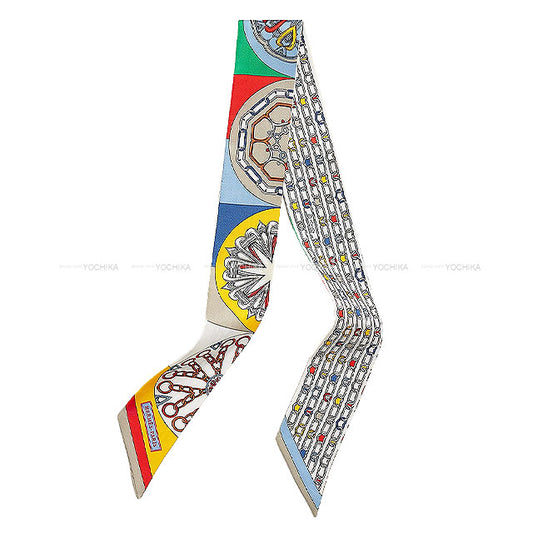 2025 SS HERMES scarf Twilly Kaleidoscope Effect Silk100% H063800S 09[BRAND NEW][Authentic]