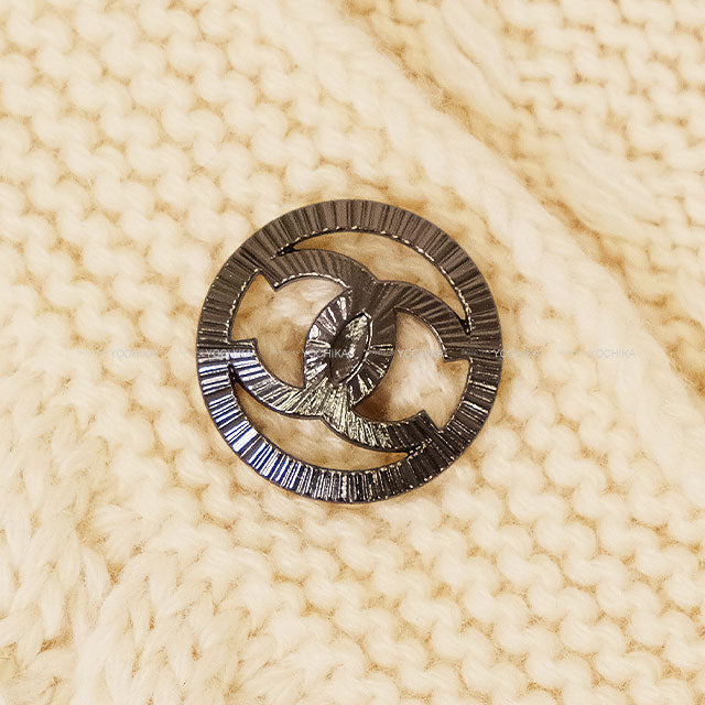 [Pre-loved] CHANEL One‐piece dress 2pockets Knit Sleeveless Dress Ivory/Black/White/Navy/Red Cashmere100% #36 P46844[LIKE NEW][Authentic]