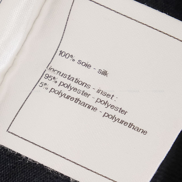 [Pre-loved] CHANEL One‐piece dress COCO Mark Button Little Black Lace Sleeveless Dress Noir (Black) Silk100% #42 P45647[LIKE NEW][Authentic]