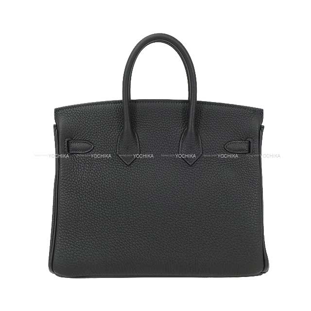 HERMES Handbag Birkin25 Noir (Black) Veau Togo Champagne Gold HW Stamp K[BRAND NEW][Authentic]